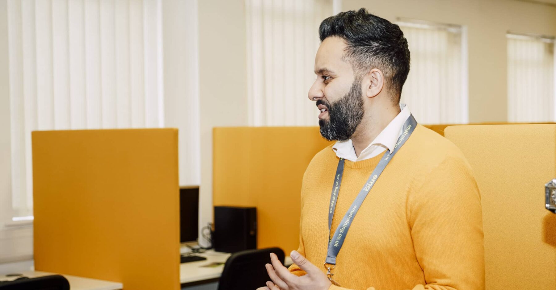 An EMA Digital Trainer teaching a class in EMA's Digital Training Hub