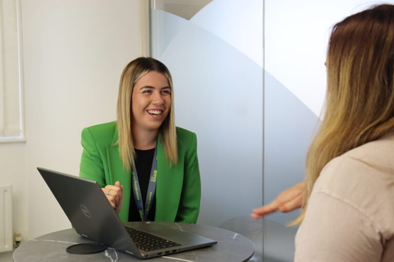 AAT Mentor, Zoe, catching up with EMA Apprentice.