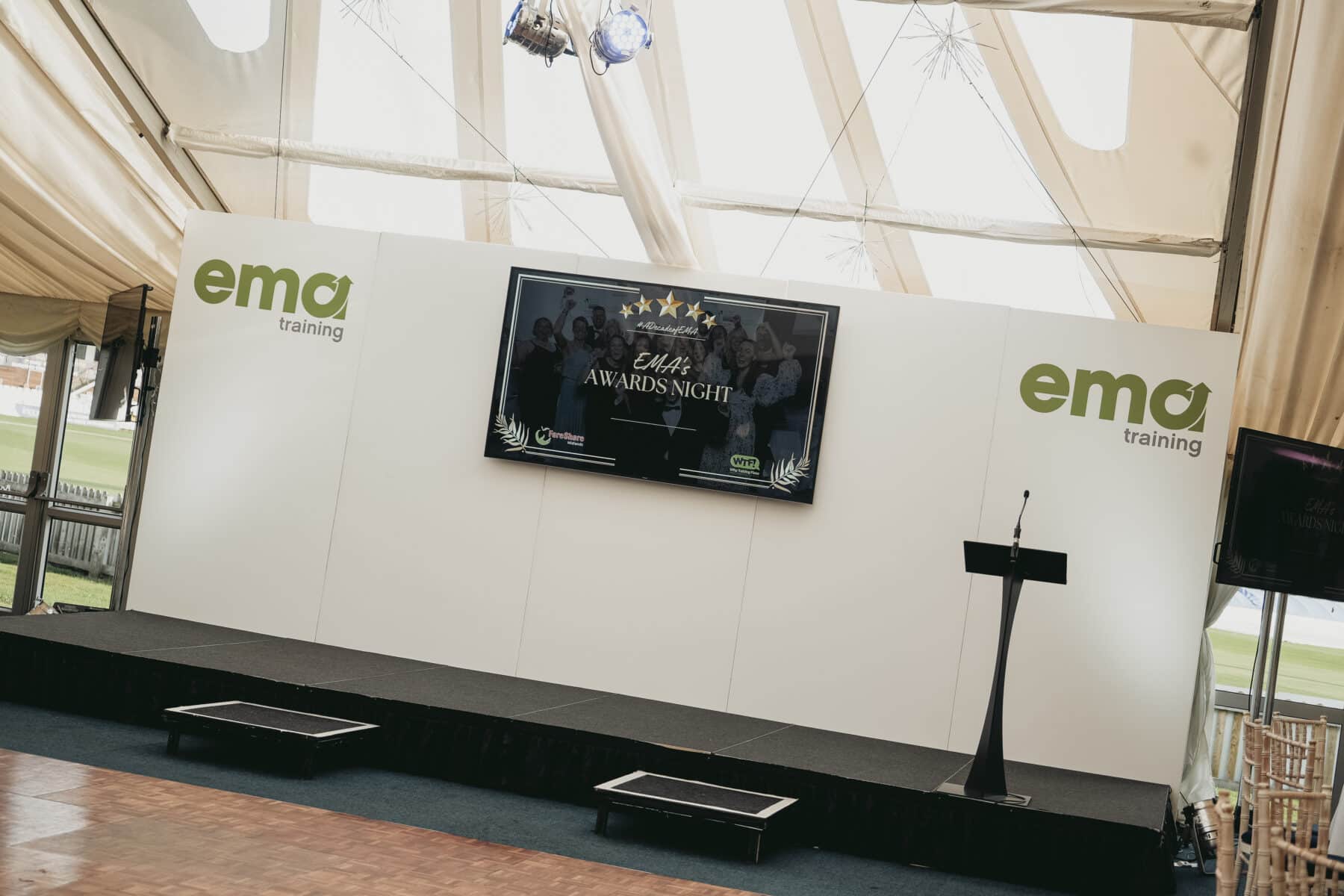 EMA Awards stage set up