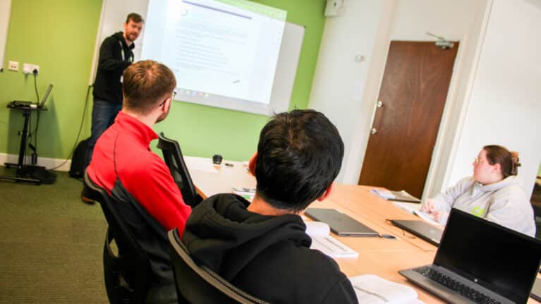 Learners in a classroom