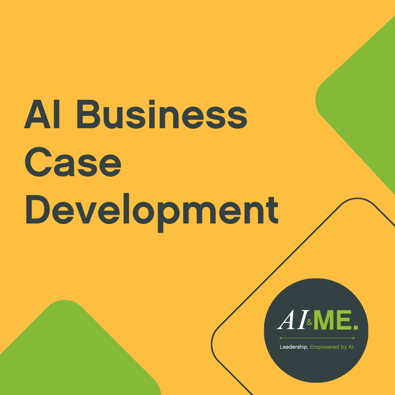 Orange background with AI adoption, procurement & governance text over the top in dark grey text